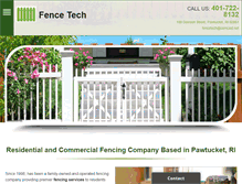 Tablet Screenshot of fencetechri.com